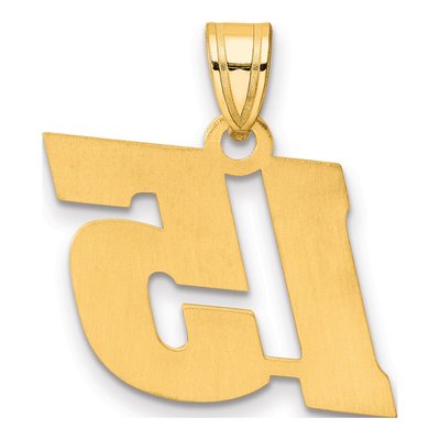 14K Yellow Gold Number 15 Pendant – view 4