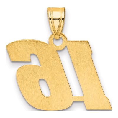 14K Yellow Gold Number 16 Pendant – view 4