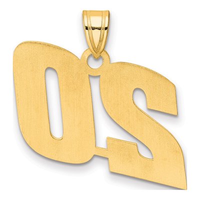 14K Yellow Gold Number 20 Pendant – view 4