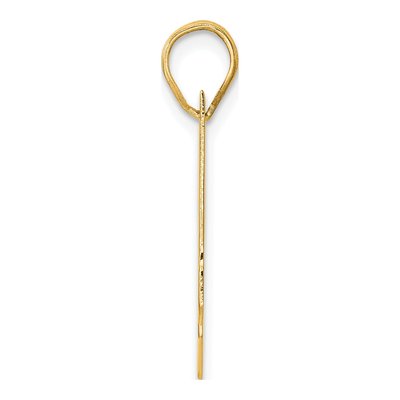 14K Yellow Gold Number 21 Pendant – view 3