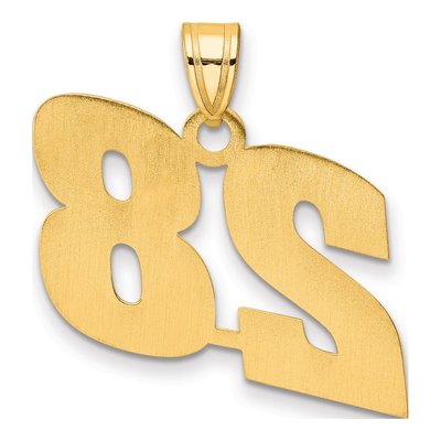14K Yellow Gold Number 28 Pendant – view 4