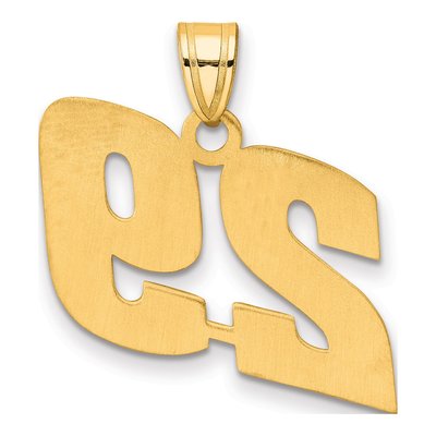 14K Yellow Gold Number 29 Pendant – view 4