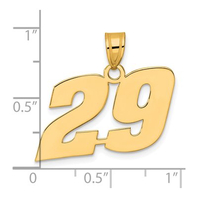 14K Yellow Gold Number 29 Pendant – view 5