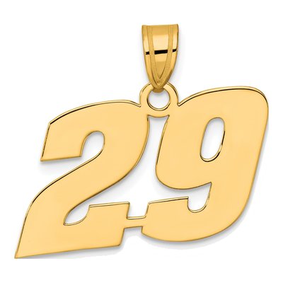 14K Yellow Gold Number 29 Pendant