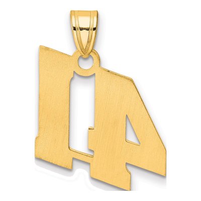 14K Yellow Gold Number 41 Pendant – view 4
