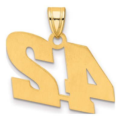 14K Yellow Gold Number 42 Pendant – view 4