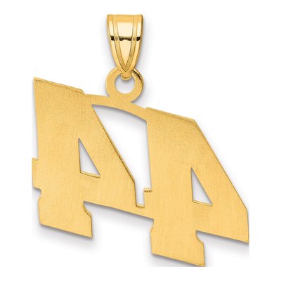 14K Yellow Gold Number 44 Pendant – view 4