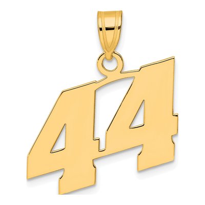 14K Yellow Gold Number 44 Pendant