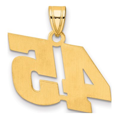 14K Yellow Gold Number 45 Pendant – view 4