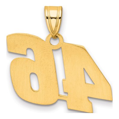 14K Yellow Gold Number 46 Pendant – view 4