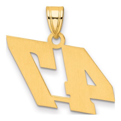 14K Yellow Gold Number 47 Pendant – view 4