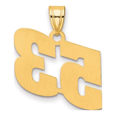 14K Yellow Gold Number 53 Pendant – view 4