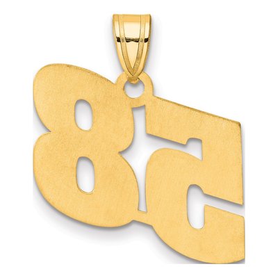 14K Yellow Gold Number 58 Pendant – view 4