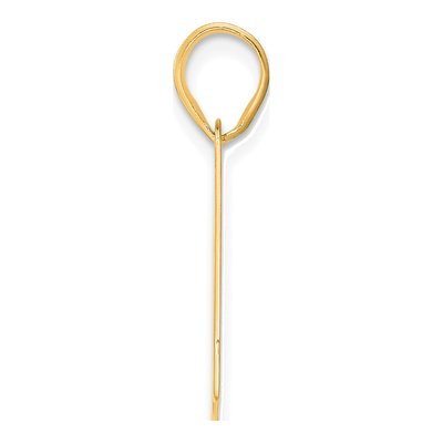 14K Yellow Gold Number 61 Pendant – view 3