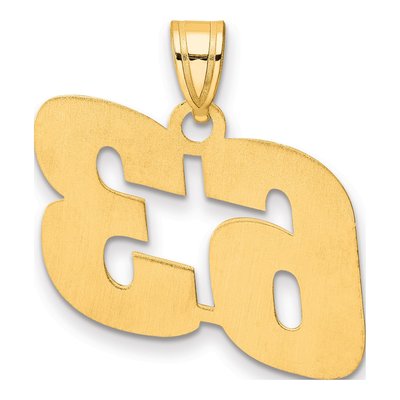 14K Yellow Gold Number 63 Pendant – view 4