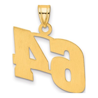 14K Yellow Gold Number 64 Pendant – view 4