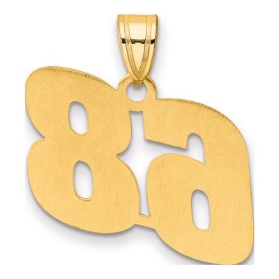 14K Yellow Gold Number 68 Pendant – view 4