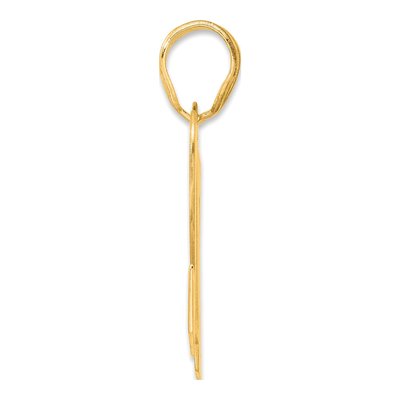 14K Yellow Gold Block Number 72 Pendant – view 3