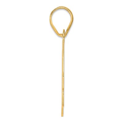 14K Yellow Gold Number 74 Pendant – view 3