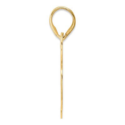 14K Yellow Gold Block Number 83 Pendant – view 3