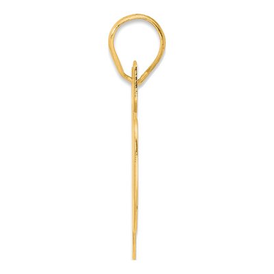 14K Yellow Gold Block Number 86 Pendant – view 3