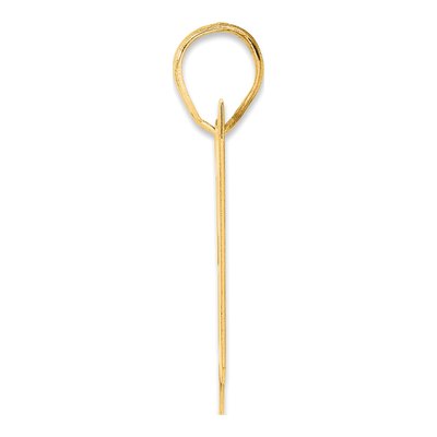 14K Yellow Gold Block Number 87 Pendant – view 3