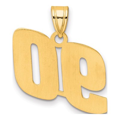 14K Yellow Gold Number 90 Pendant – view 4