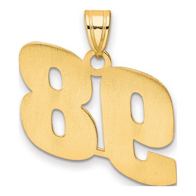 14K Yellow Gold Number 98 Pendant – view 4