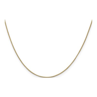 14K Yellow Gold 0.7mm Box Chain – view 2