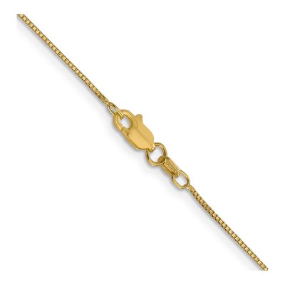 14K Yellow Gold 0.7mm Box Chain – view 3
