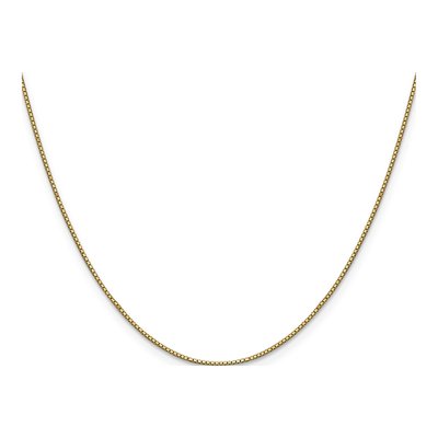 14K Yellow Gold 0.9mm Box Chain – view 3