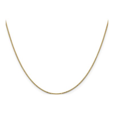 14K Yellow Gold 0.9mm Box Chain – view 3