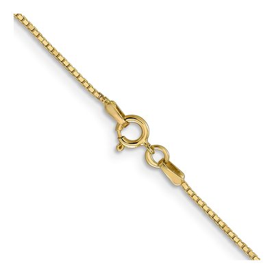 14K Yellow Gold 0.9mm Box Chain – view 5