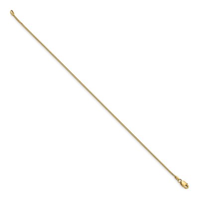 14K Yellow Gold 0.95mm Box Chain Bracelet – view 3