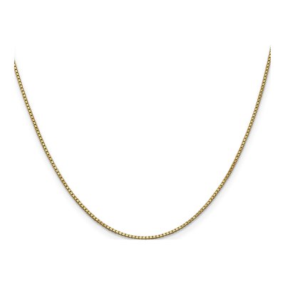 14K Yellow Gold 1mm Box Chain – view 3