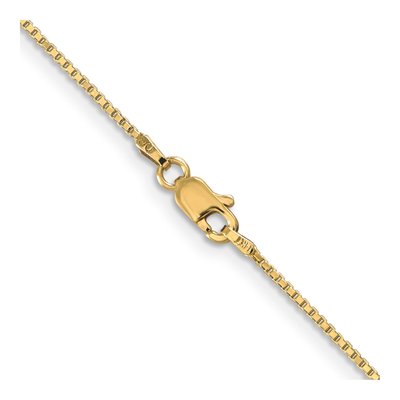 14K Yellow Gold 1mm Box Chain – view 5