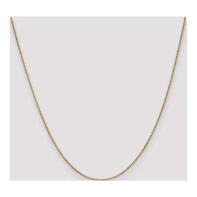 14K Yellow Gold 1mm Box Chain – view 6