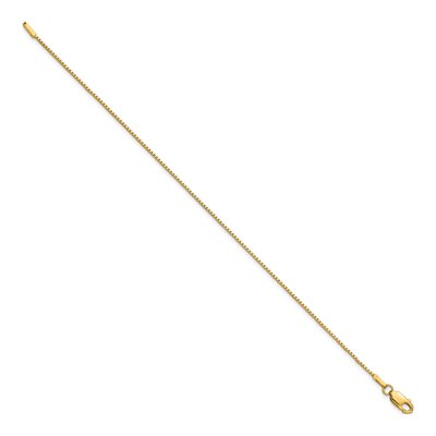 14K Yellow Gold Box Chain Bracelet, 7 in – view 2