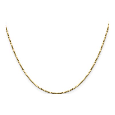 14K Yellow Gold 1.05mm 18-inch Box Chain – view 4