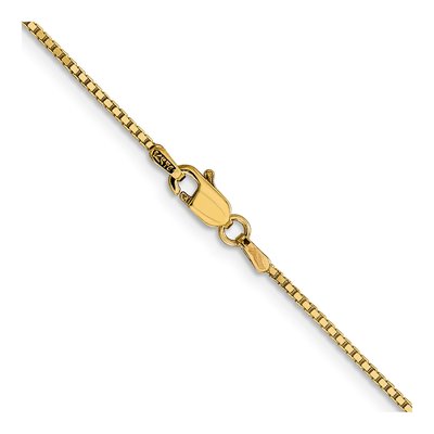 14K Yellow Gold 1.05mm 18-inch Box Chain – view 5