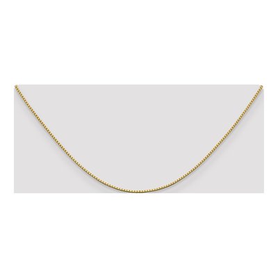 14K Yellow Gold 1.05mm 18-inch Box Chain – view 6