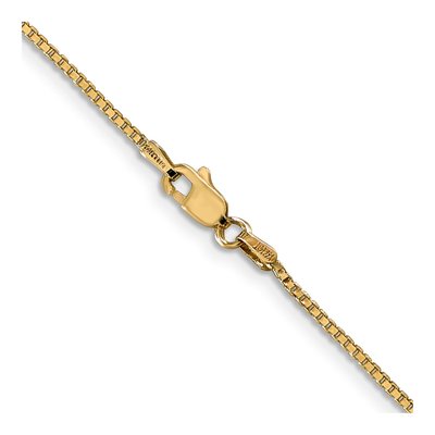 14K Yellow Gold 1.1mm Box Chain – view 4