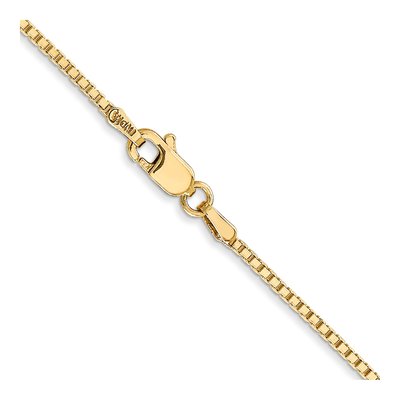 14K Yellow Gold 1.3mm Box Chain – view 4