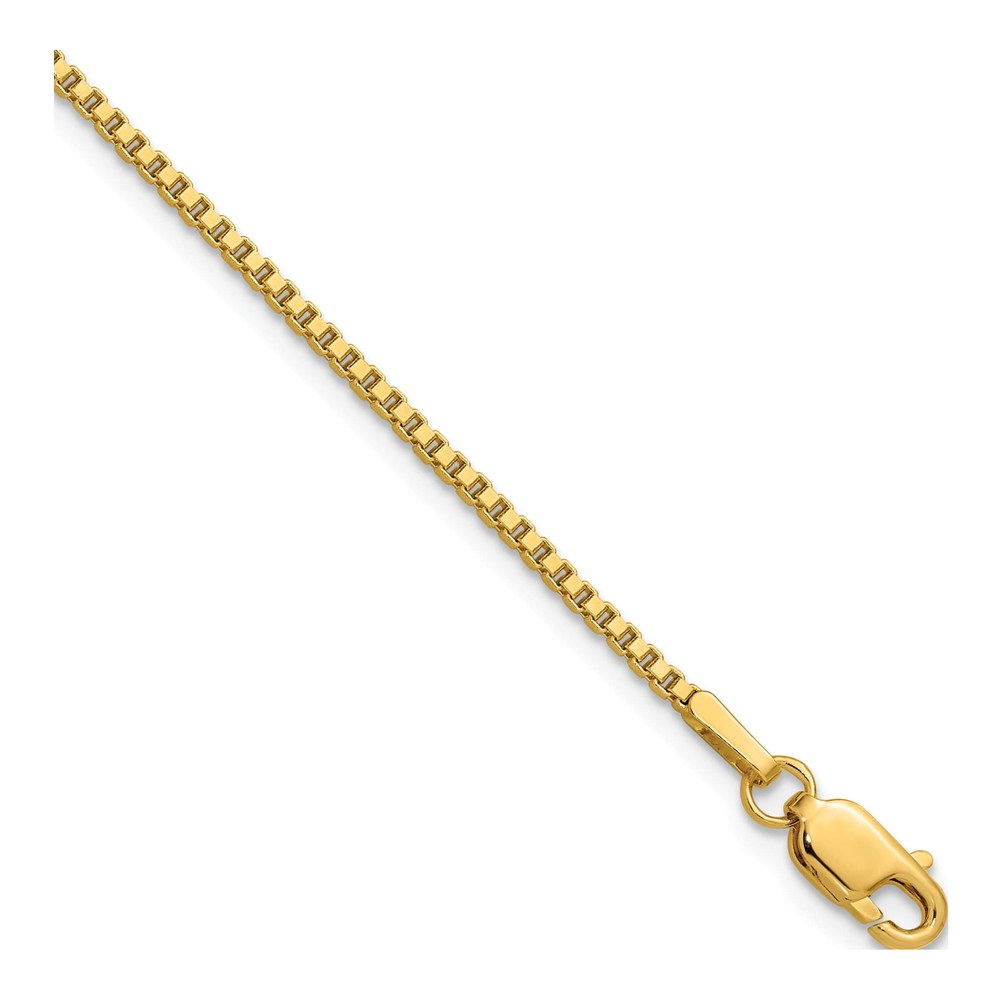 14K Yellow Gold 7" Box Chain Bracelet