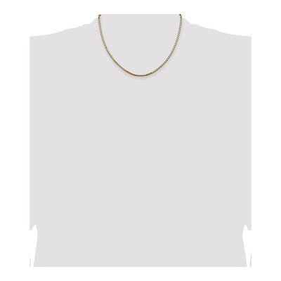 14K Yellow Gold 2.5mm Box Chain – view 6