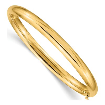 14K Yellow Gold Hinged Children's Bangle Bracelet