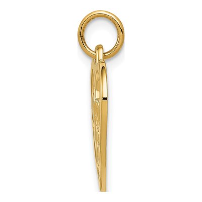14K Yellow Gold Sweet 16-Heart Pendant – view 3