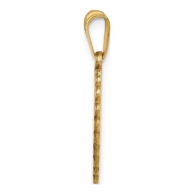 14K Yellow Gold Heart Pendant – view 3