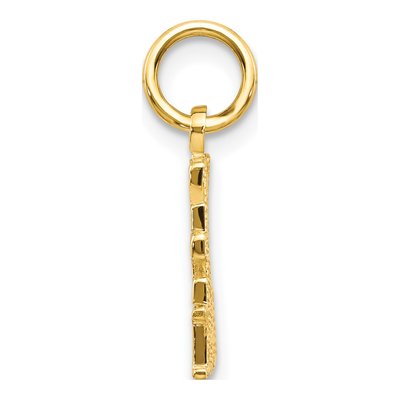 14K Yellow Gold LIVE LOVE Laugh Pendant – view 3