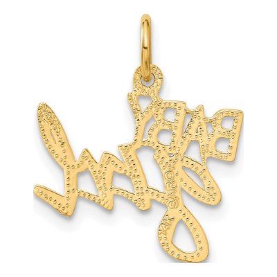 14K Yellow Gold Baby Girl Pendant – view 4